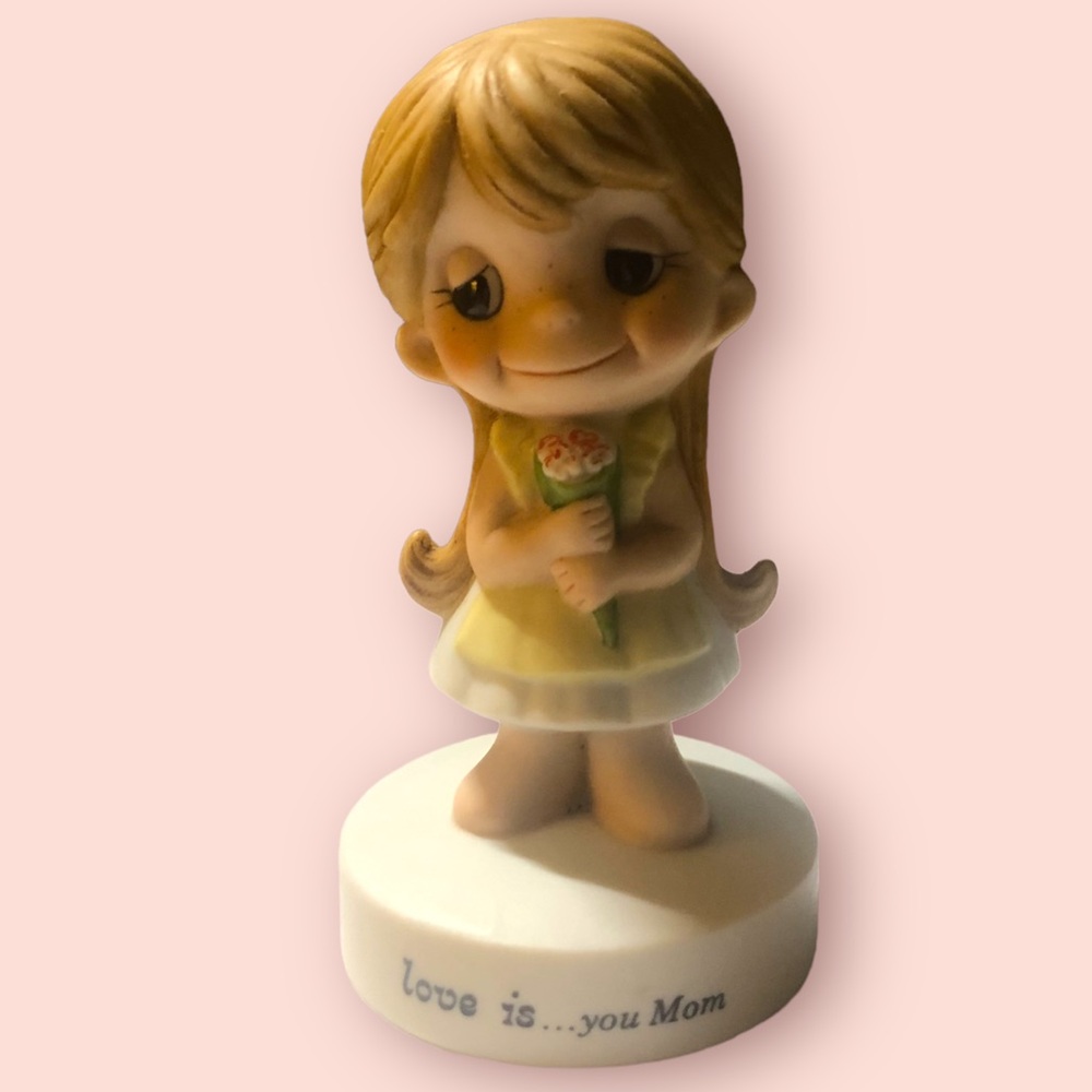 Kim Casali Love is...you mom Vintage figurine 1970.